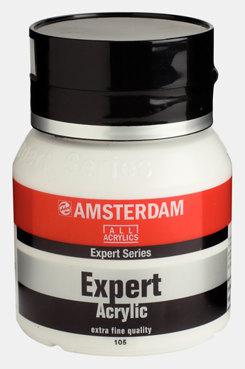 Amsterdam expert acryl 400ml serie 1 - 105 titaanwit