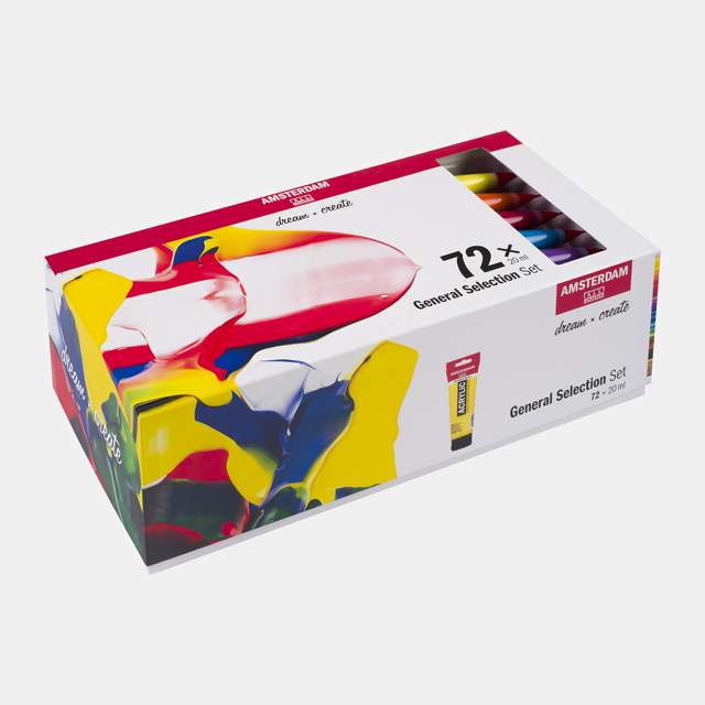 Amsterdam standaard acrylverf - set 72 x 20ml general