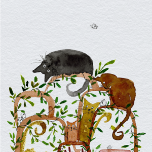 Ansichtkaart Marije - Serie Poeëzie - Blij met elkaar