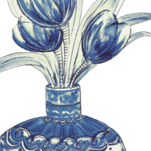 Ansichtkaart Marije - Serie Voorjaarsgeluk - Alleen uit Delft