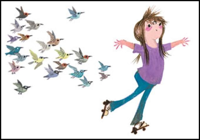 Ansichtkaart PC3802 - Otje op rolschaatsen