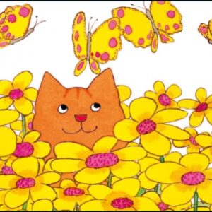 Ansichtkaart PC4550 - Dikkie dik, bloemen