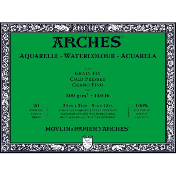 Arches cold pressed 300gr 4-zijde 23 x 31