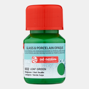 ArtCreation Glass & Porcelain 6032 leaf green opaque