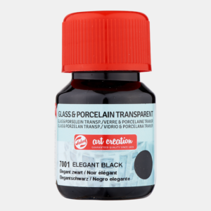 ArtCreation Glass & Porcelain 7001 elegant black transparant