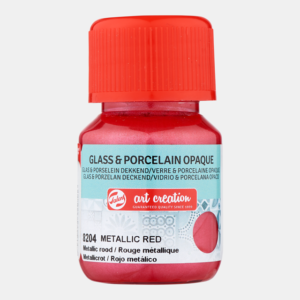 ArtCreation Glass & Porcelain 8204 metallic red opaque