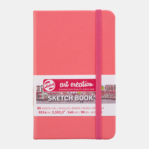 ArtCreation schetsboek coral red - 9 x 14