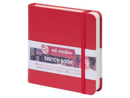 ArtCreation schetsboek rood - 12 x 12