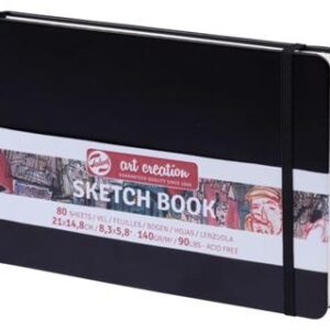 ArtCreation schetsboek zwart - 21 x 14.8