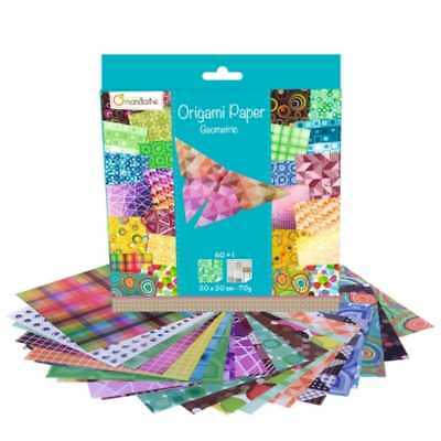 Avenue mandarine origami 20x20 - geometric