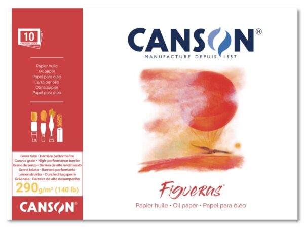 Canson Figueras olieverfpapier 33 x 41 1-zijdig verlijmd