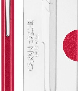 Caran d'ache 849 Popline - metallic red (wit doosje/zwart detail)