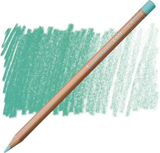 Caran d'ache luminance - 181 light malachite green