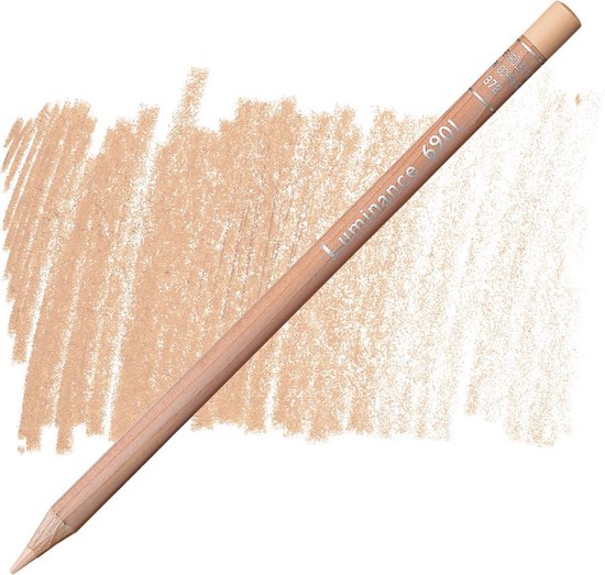 Caran d'ache luminance - 872 burnt ochre 10%