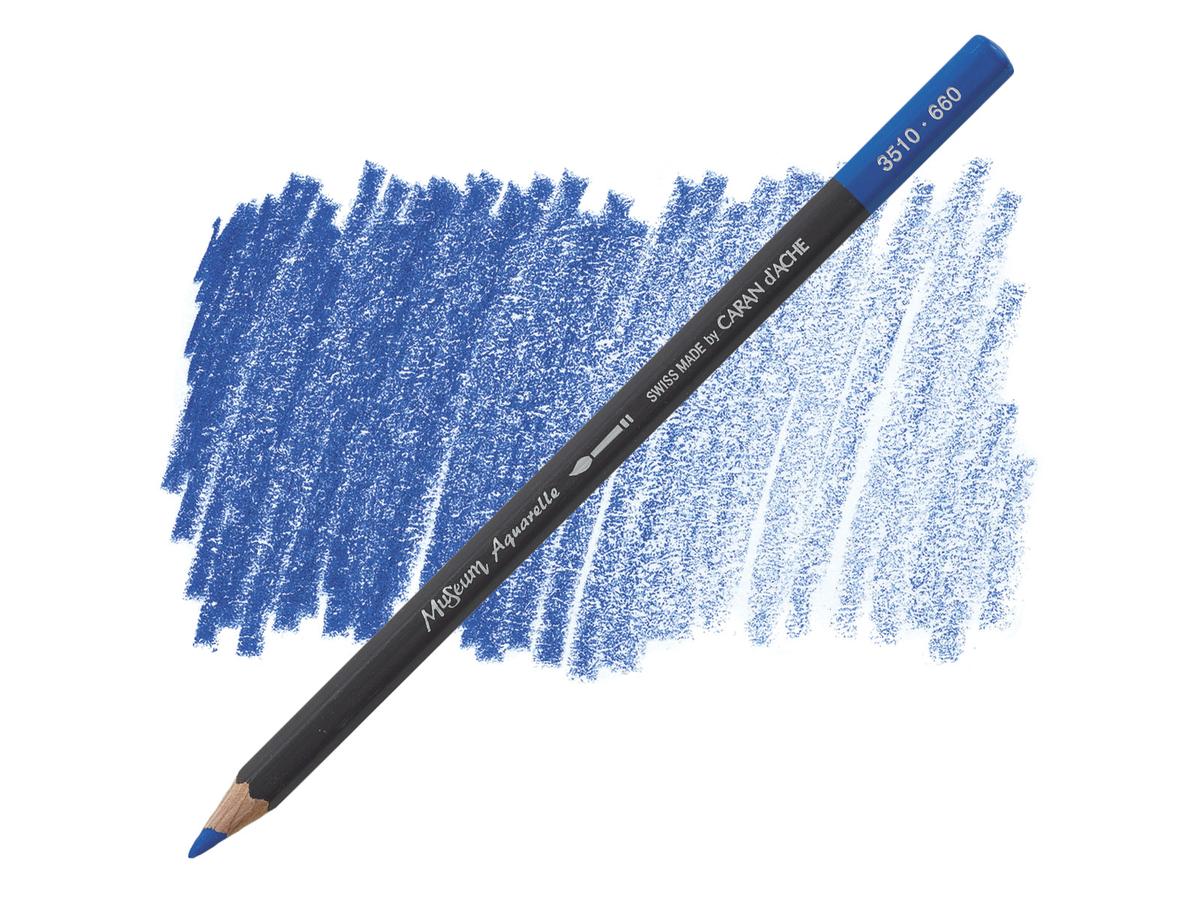 Caran d'Ache museum aquarelle - 660 middle cobalt blue