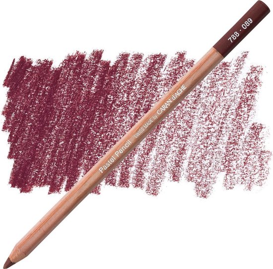 Caran d'ache pastelpotlood dark carmine 089