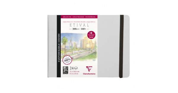 Clairefontaine Etival watercolour book 21x14,8 300gr