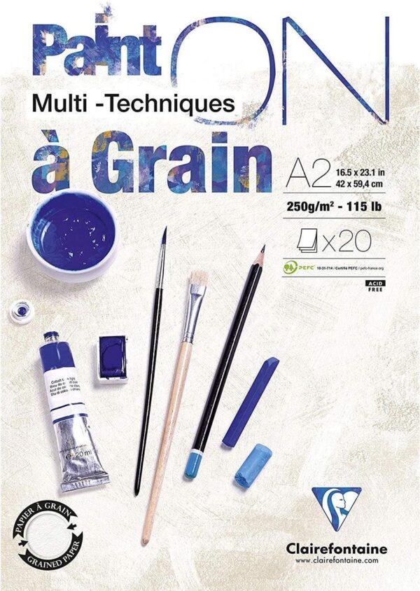 Clairefontaine Paint on a grain 250gr A2