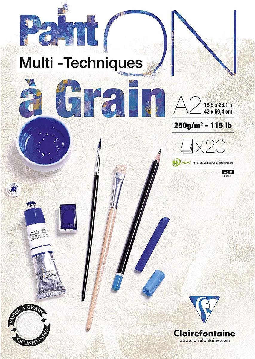 Clairefontaine Paint on a grain 250gr A2