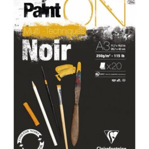 Clairefontaine Paint on noir A3 250gr