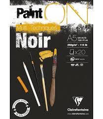 Clairefontaine Paint on noir A5 250gr