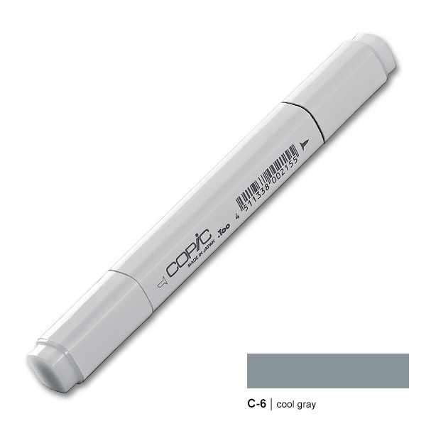 Copic marker C6 cool gray no. 6