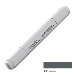 Copic marker C8 cool grey no. 8