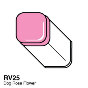 Copic marker RV25 dog rose flower