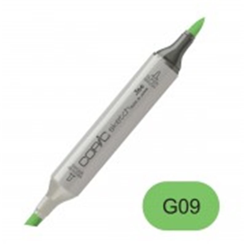 Copic sketch G09 veronese green
