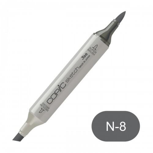Copic sketch N8 neutral gray no. 8