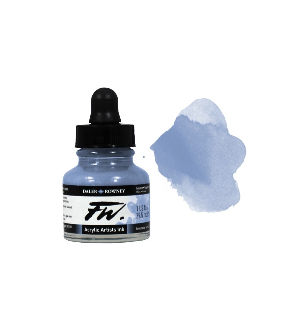 DalerRowney FW acrylic ink 711 shimmering blue, 29,5ml