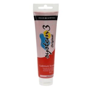 DalerRowney system3 150ml 511 cadmium scarlet (hue)