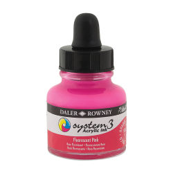 DalerRowney System3 acrylic ink 538 Fluorescent Pink 29,5ml