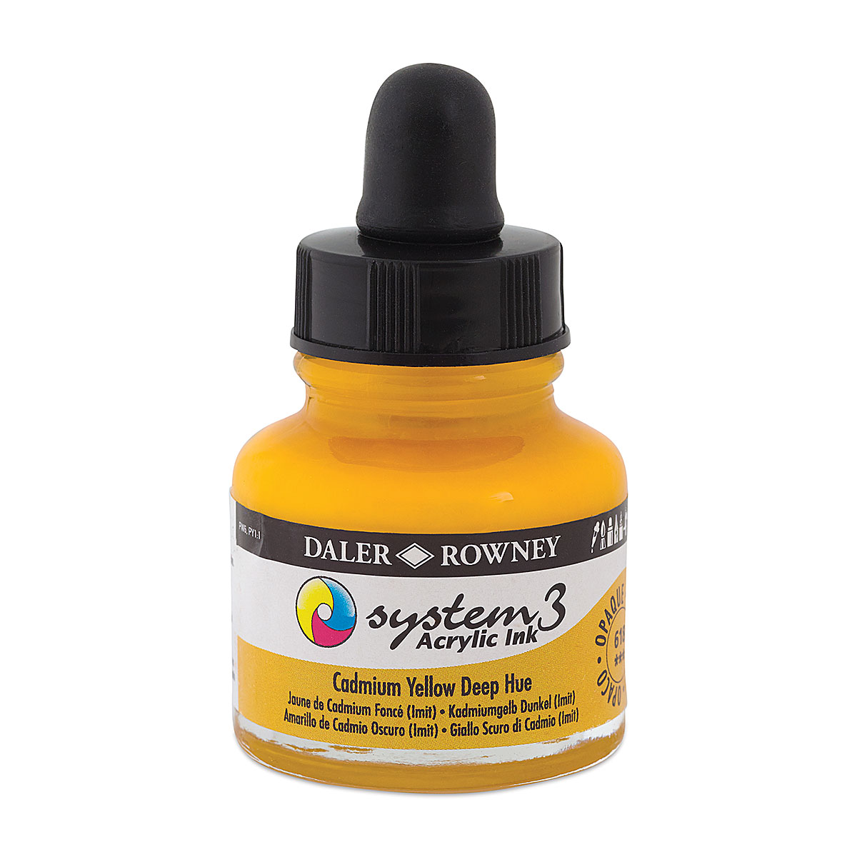 DalerRowney System3 acrylic ink 618 Cadmium Yellow Hue Deep, 29,5ml