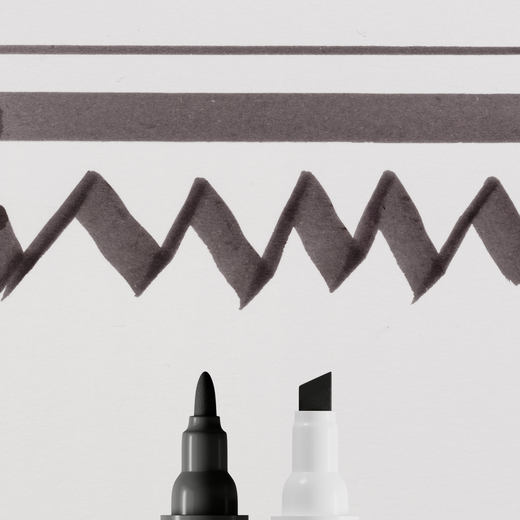 Ecoline duotip - 700 zwart