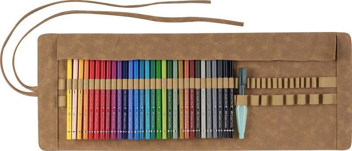 Faber-Castell Albrecht DÂrer - set 30 met leren roletui en waterbrush