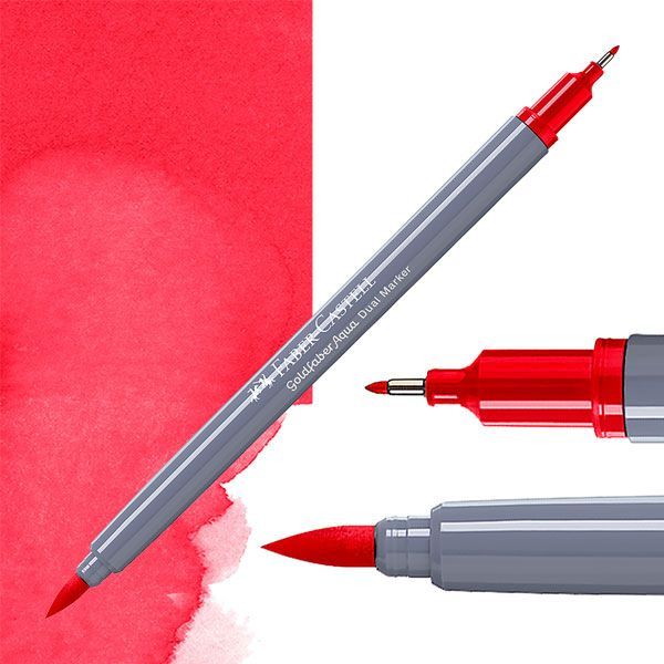 Faber-Castell Goldfaber aqua dual markers - 121 pale geranium lake