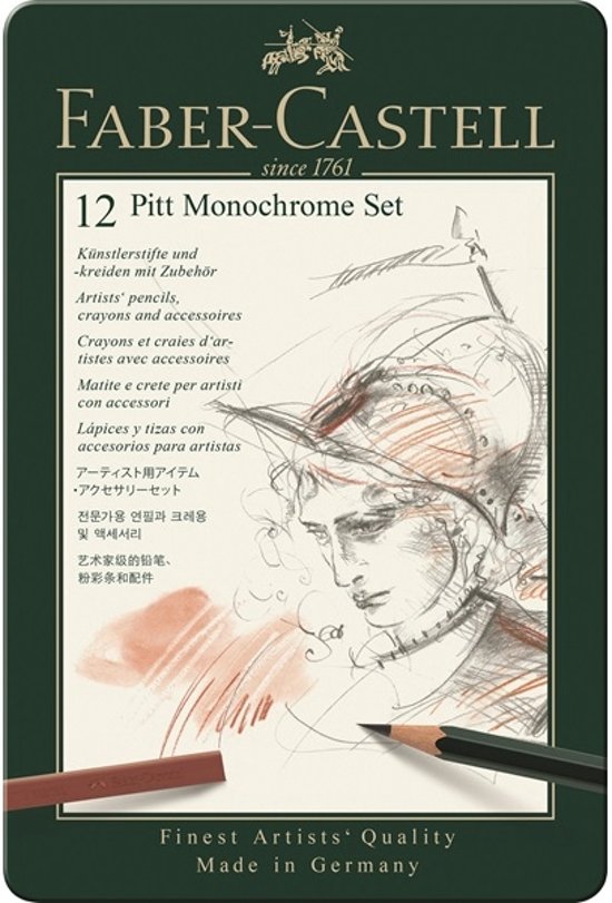 Faber-Castell Pitt Monochrome set 12