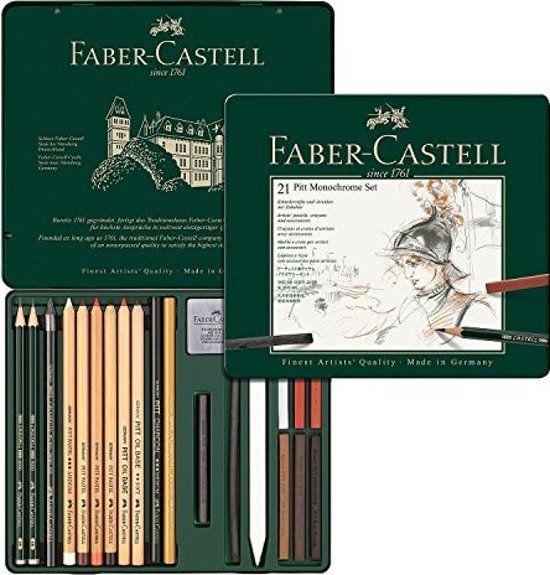 Faber-Castell Pitt Monochrome set 21