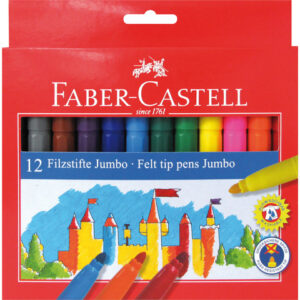 Faber-Castell viltstift jumbo set 12