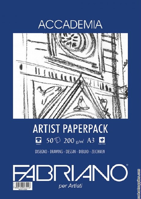 Fabriano accademia artist paperpack - 200gr A3 50 vel