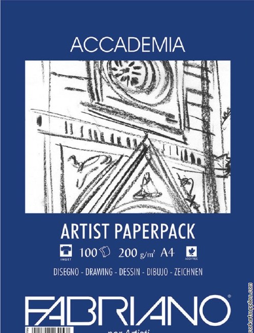 Fabriano accademia artist paperpack - 200gr A4 100 vel