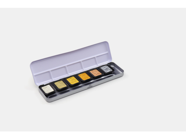 Finetec 30mm zwart metalen blik - 6 antique tones