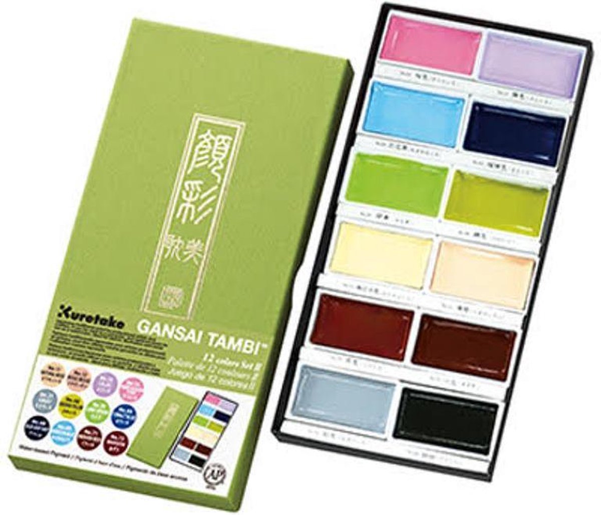 Gansai Tambi - set 12 nieuw