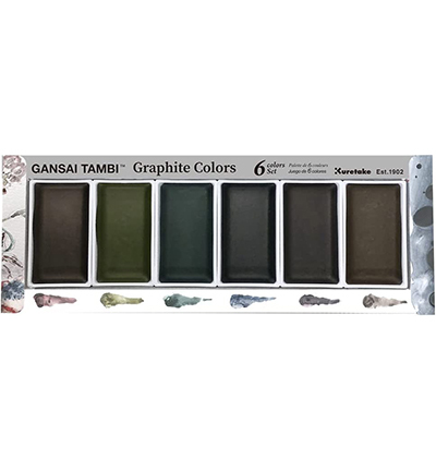 Gansai Tambi - set 6 graphite colors
