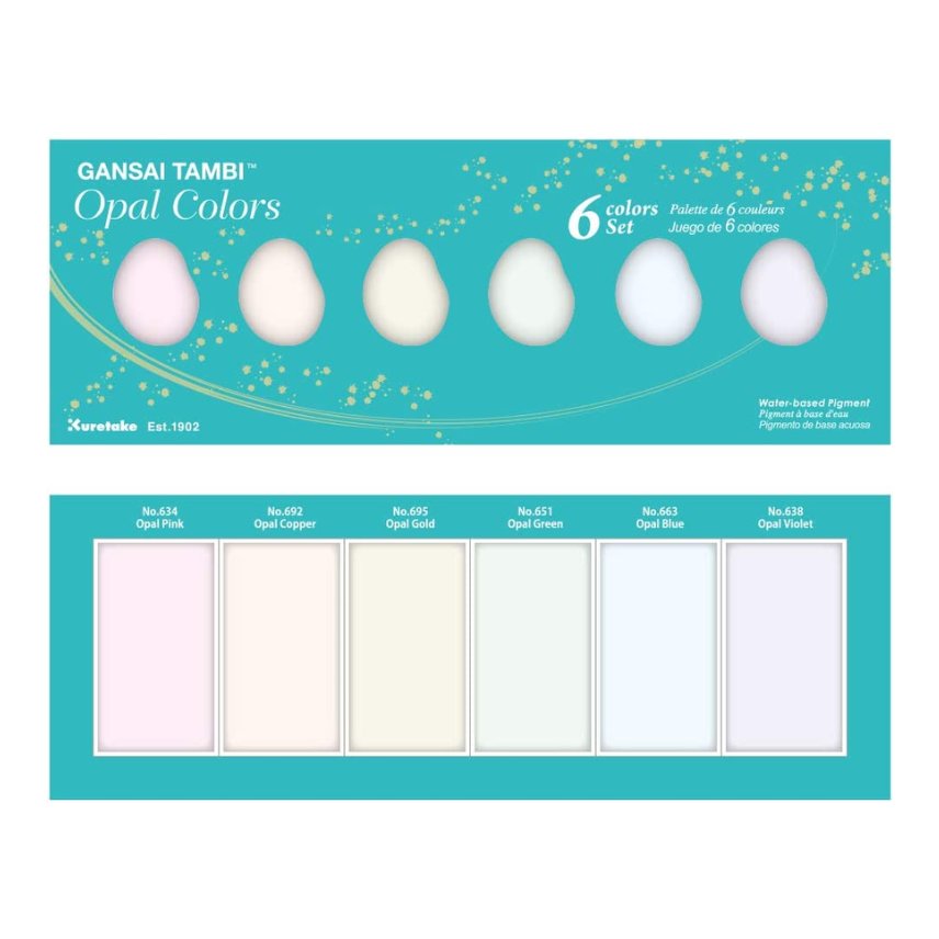 Gansai Tambi - set 6 opal