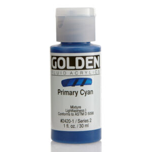 Golden fluid acrylics 30ml – S2 – 2420 primary cyan