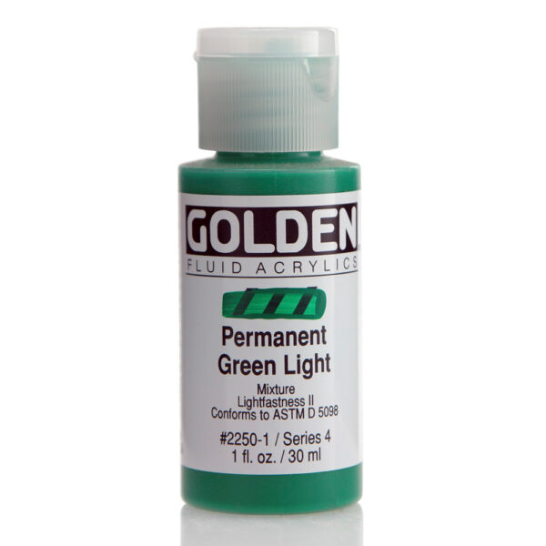 Golden fluid acrylics 30ml – S4 – 2250 permanent green light