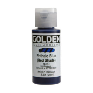 Golden fluid acrylics 30ml – S4 – 2260 phthalo blue (red shade)