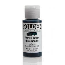Golden fluid acrylics 30ml – S4 – 2270 phthalo green (blue shade)